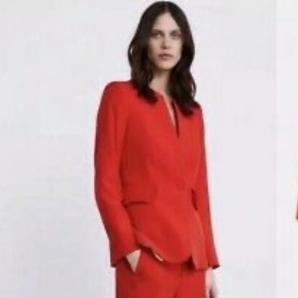 Zara red suit, blazer S and pants M